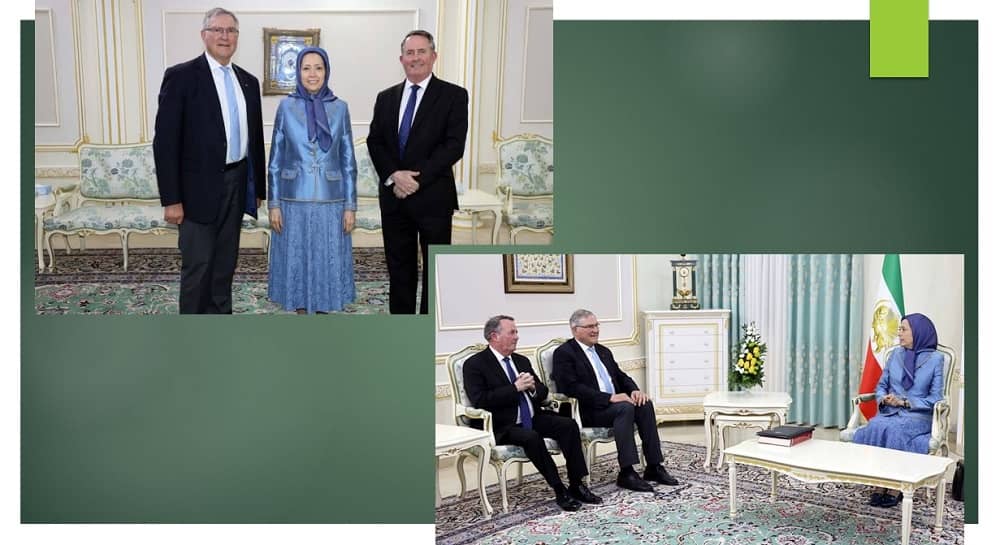 Maryam Rajavi met with Liam Fox and Josef Jung, During their visit to Ashraf-3