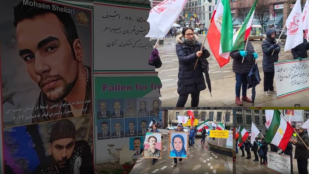 Vancouver: MEK Supporters Rally in Support of the Iran Revolution, Commemorating of the Martyrs of April 8, 2011, in Ashraf