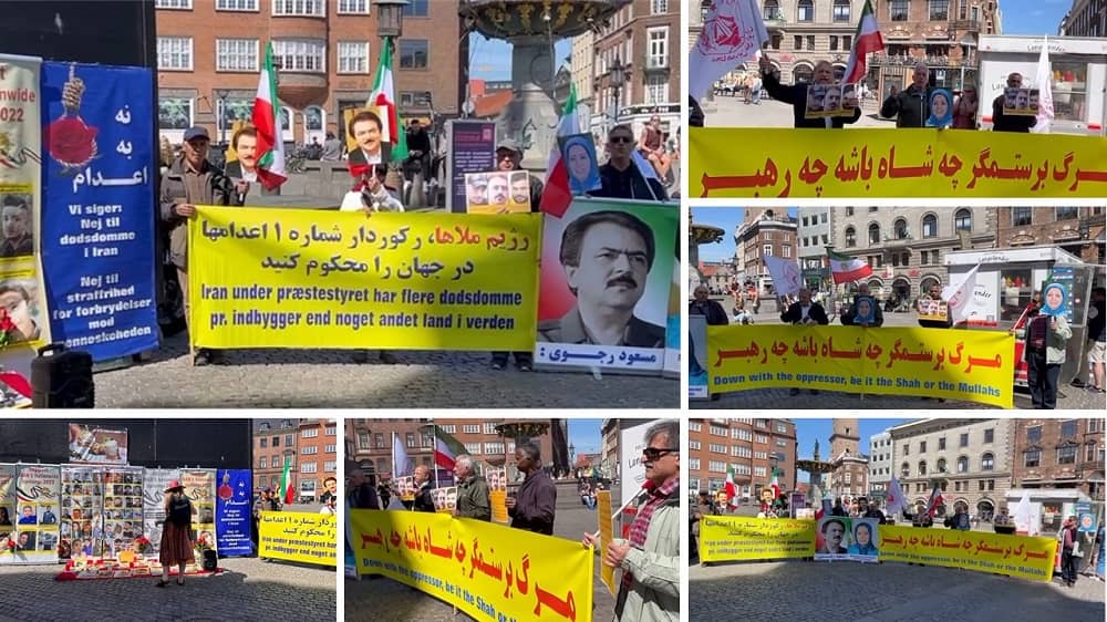 Copenhagen, Denmark: MEK Supporters Held  a Rally to Condemn the Execution of Three Protesters in Iran