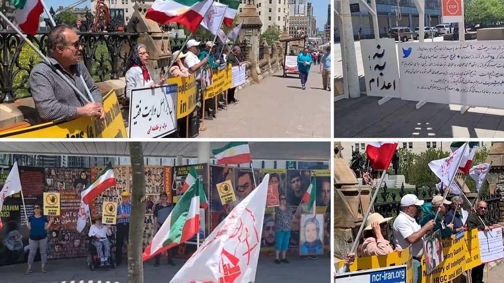 Ottawa and Vancouver—May 13, 2023: MEK Supporters Rally to Support the Iran Revolution.