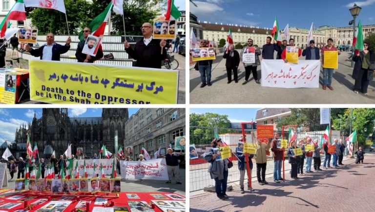 May 19, 2023: Supporters of the People's Mojahedin Organization of Iran (PMOI/MEK) and freedom-loving Iranians held protest rallies in London, Cologne, The Hague, Aarhus, Vienna, Stockholm, and Geneva. They condemned the Execution of three protesters (Saleh Mirhashemi, Saeed Yaghoubi, and Majid Kazemi) in Isfahan by the mullahs' regime. They also express their solidarity with the ongoing Iranian Revolution.