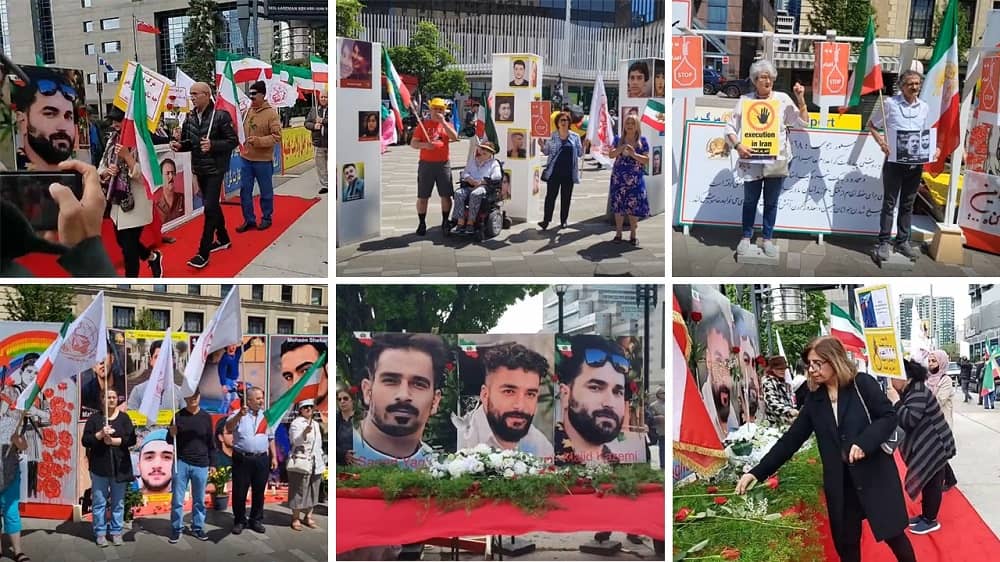 Toronto and Vancouver: MEK Supporters Held  Rallies to Condemn the Execution of Three Protesters in Iran