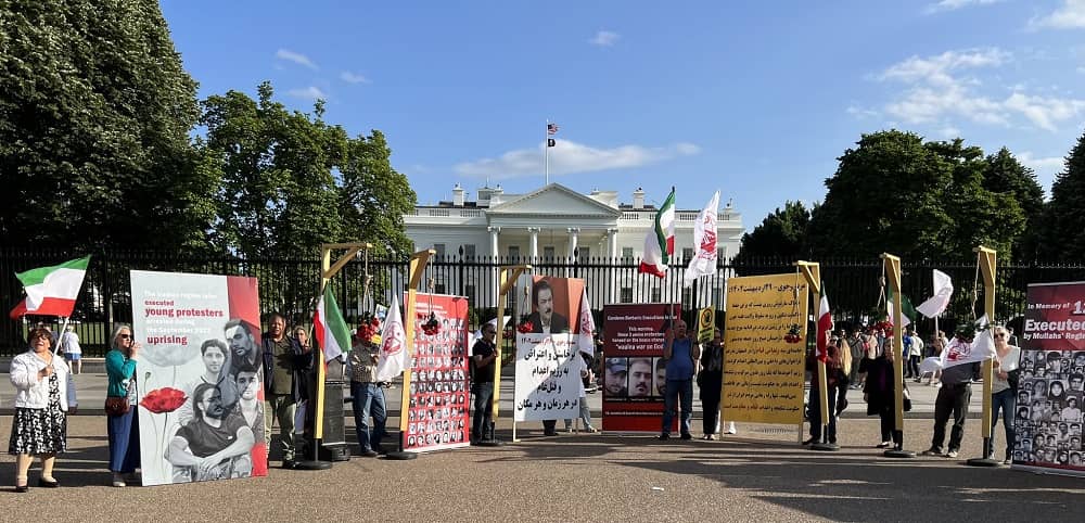 Washington, DC - MEK Supporters Rally in Front of the White House—May 20, 2023
