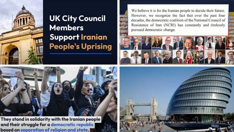 More than 1,220 City Council members from 270 cities across the United Kingdom have issued a joint statement voicing their support for the Iranian people’s anti-regime uprising and the ten-point plan of Iranian opposition coalition NCRI President-elect Maryam Rajavi for a free and democratic republic in Iran.