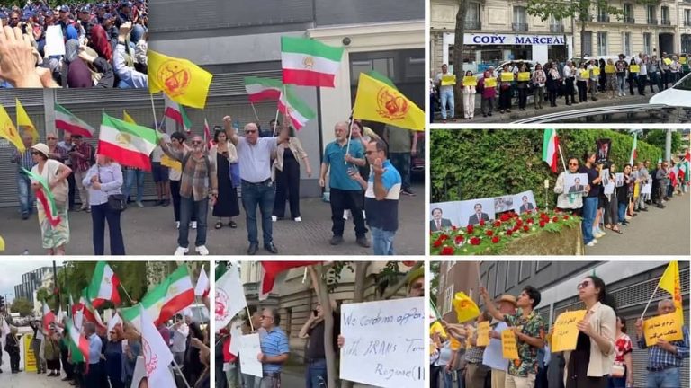 June 20, 2023: In the aftermath of the attack on Ashraf 3, freedom-loving Iranians and supporters of the People's Mojahedin Organization of Iran (PMOI/MEK) organized protest rallies outside Albanian embassies and consulates in various countries.