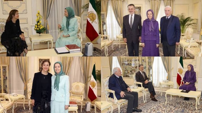 Paris, June 3, 2023 – Maryam Rajavi, the President-elect of the National Council of Resistance of Iran (NCRI), recently held meetings with notable figures, including Ms. Ingrid Betancourt, Mr. Jean-François Legaret, and Mr. Gilbert Mitterrand, at the NCRI headquarters in Paris.
