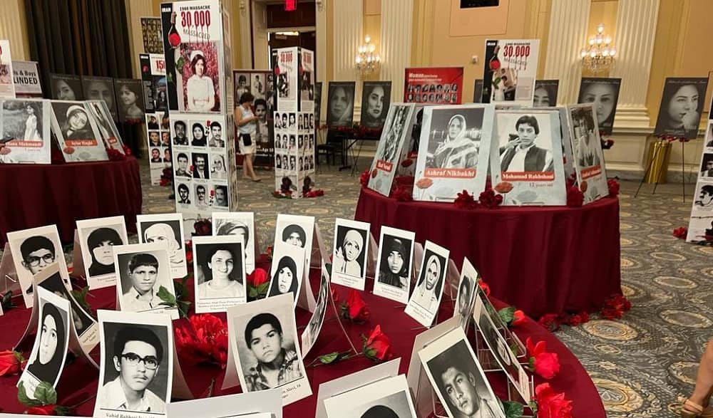 Capitol Hill photo exhibition of Iran's 1988 massacre victims - July 2023