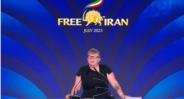 Dr. Melanie O'Brien at Free Iran 2023 in Paris - July 3, 2023