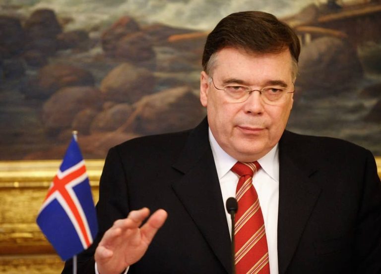 Geir Haarde, Prime Minister of Iceland (2006-2009), addressed the first day of the Free Iran World Summit on July 1, 2023.
