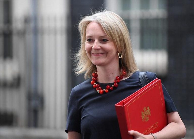 Former Prime Minister of the UK and leader of the Conservative Party, Elizabeth Truss, addressed the first day of The Free Iran World Summit on July 1, 2023.