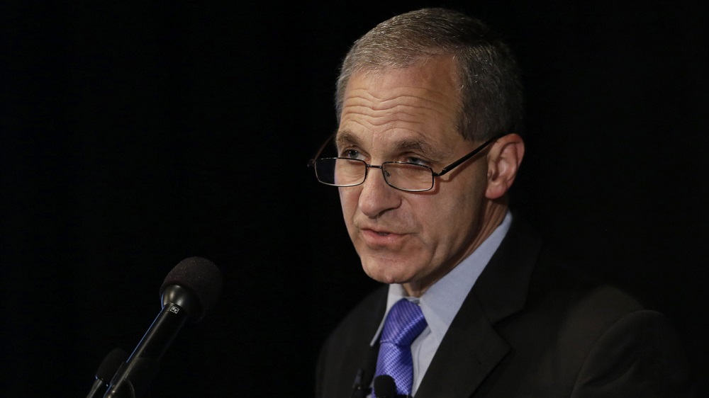 Former FBI Director Louis Freeh addressed the first day of the Free Iran World Summit on July 1, 2023.