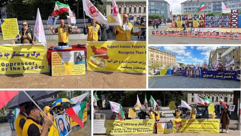 July 22, 2023: Freedom-loving Iranians and supporters of the People’s Mojahedin Organization of Iran (PMOI/MEK) held rallies in several European cities and called to the international community for action to prevent the execution of political prisoner Mohammad Javad Vafa’i Thani.
