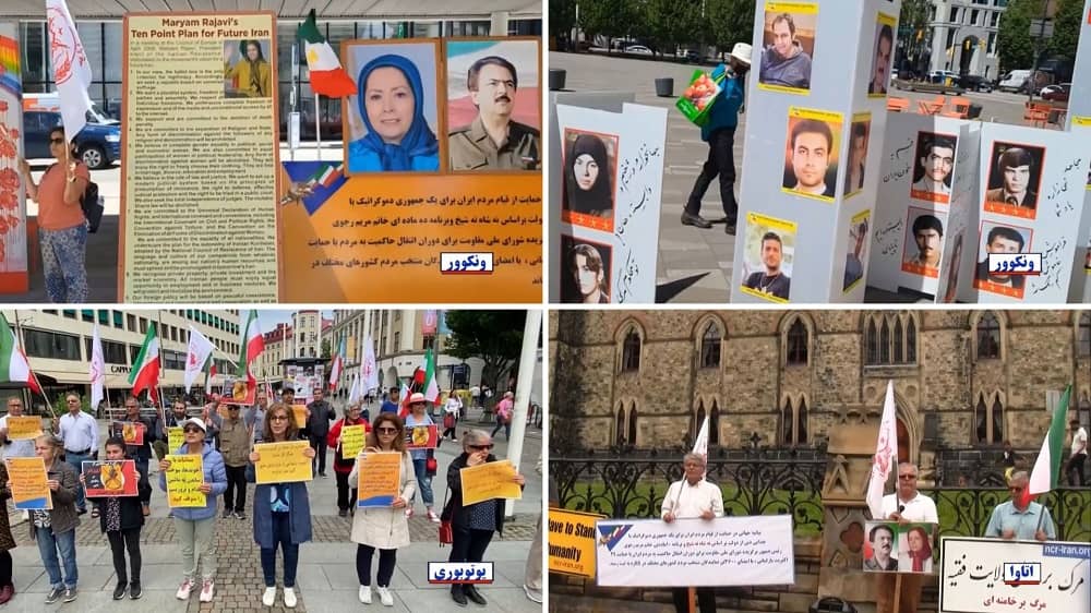 MEK Supporters Held Rallies in Support of the Iran Revolution in Ottawa, Toronto, Vancouver, Gothenburg, and Malmö—July 15, 2023