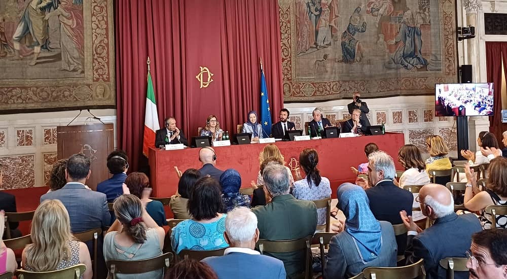 Maryam Rajavi at the Italian Parliament—July 12, 2023