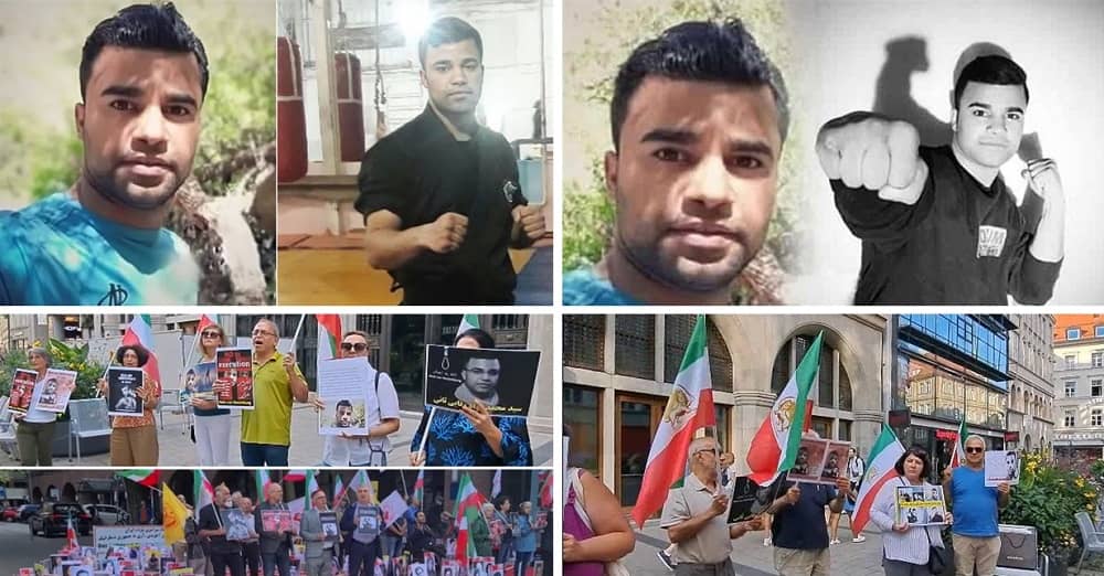 Germany—July 19-20, 2023: Freedom-loving Iranians and supporters of the People’s Mojahedin Organization of Iran (PMOI/MEK) held rallies and called to the international community for action to prevent the execution of political prisoner Mohammad Javad Vafa’i Thani, in Berlin, Cologne, Munich, and Hamburg.