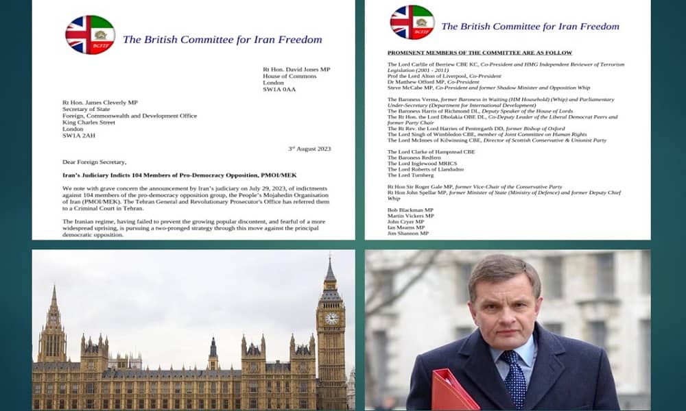 British Parliamentary Committee Appeals to UK Secretary of State to Denounce Iran's Regime Crackdown on Dissidents