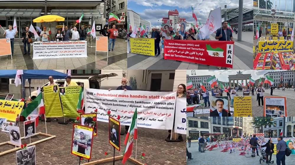 Germany, August 26, 2023: MEK Supporters Rallied in Berlin, Cologne, Bremen, Heidelberg, Hamburg, and, Stuttgart in Support of the Iran Revolution
