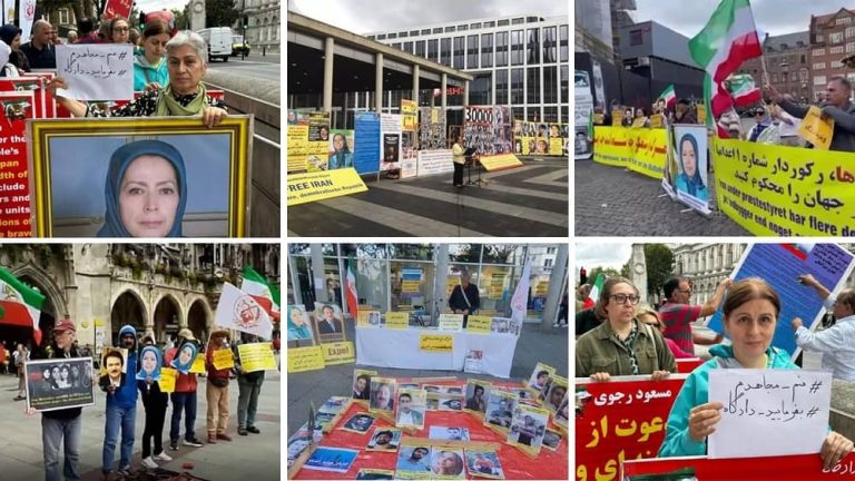 August 4-6, 2023: Freedom-loving Iranians and supporters of the People’s Mojahedin Organization of Iran (PMOI/MEK) held rallies in London, Copenhagen, Cologne, Heidelberg, and Munich, and demanded the trial of Ali Khamenei (Supreme leader of the mullahs' regime) for crimes against humanity, in an international court. They expressed strong support for the MEK leadership.