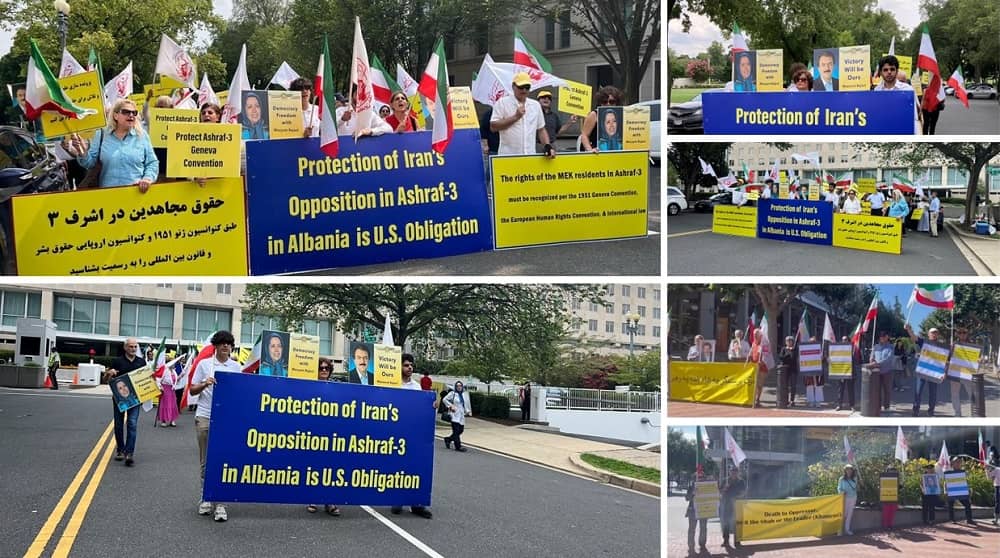Washington, DC, and Berkeley: Rallies in Solidarity With the Iran Revolution, Demanding Ashraf-3 Protection—August 2, 2023
