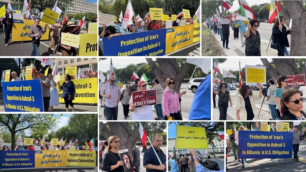Washington, DC, and Los Angeles: Rallies in Solidarity With the Iran Revolution, Demanding Ashraf-3 Protection—August 18, 2023