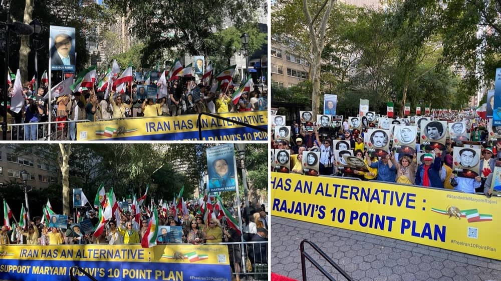 New York Witnessed Thousands of Iranian Demonstrators Denouncing Raisi's UN Presence, Urging His Prosecution for the 1988 Massacre