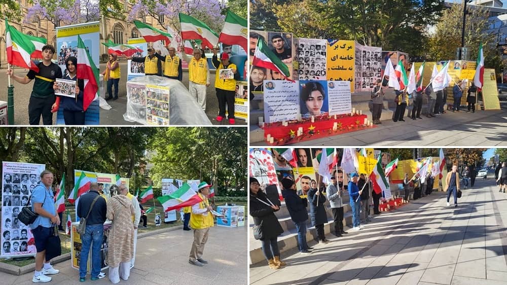 MEK Supporters Held Rallies in Solidarity With the Iran Revolution in Canada, and Australia—October 28, 2023