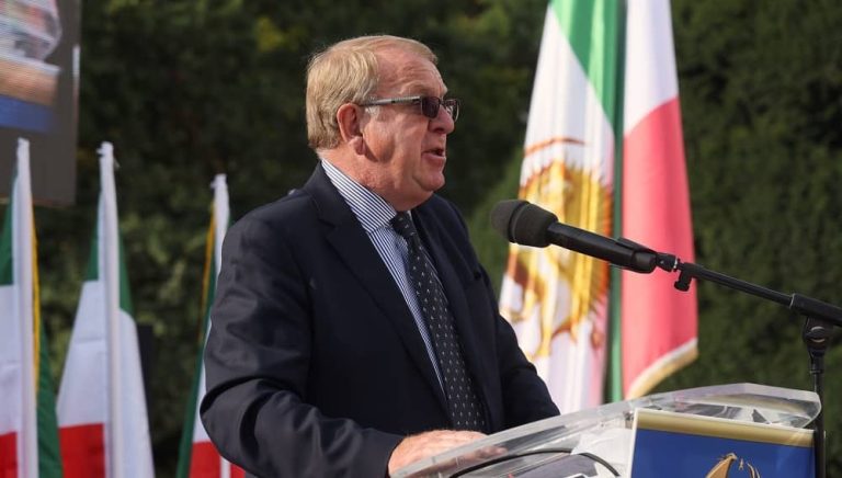 During a grand demonstration held in Brussels on September 15, Former MEP Struan Stevenson delivered a speech. Thousands of Iranian Resistance supporters took part in the rally and honoring the first anniversary of Iran’s 2022 uprising. The grand rally in Brussels was organized by the National Council of Resistance of Iran (NCRI).