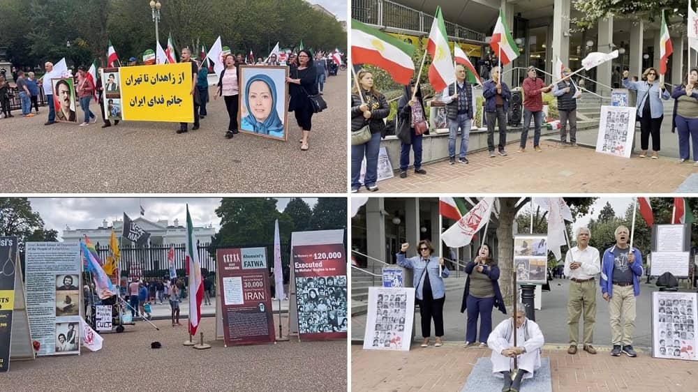 Washington, DC and California—September 30, 2023: MEK Supporters Rally in Commemoration of the Martyrs of Zahedan Bloody Friday