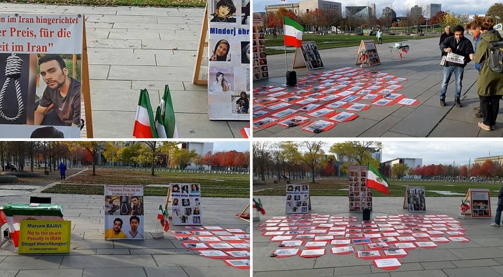 Berlin, Germany—MEK Supporters Held a Photo Exhibition in Support of the Iran Revolution