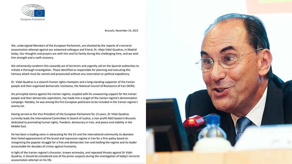 European Parliamentarians Unite in Condemning Attack on Colleague Dr. Alejo Vidal-Quadras