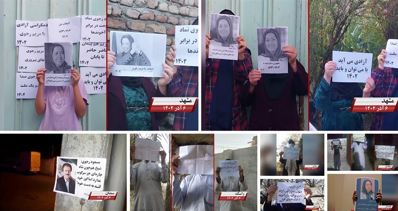The Resistance Units, in their recent endeavors nationwide, have disseminated messages from Iranian Resistance leader Massoud Rajavi and NCRI president-elect Maryam Rajavi.