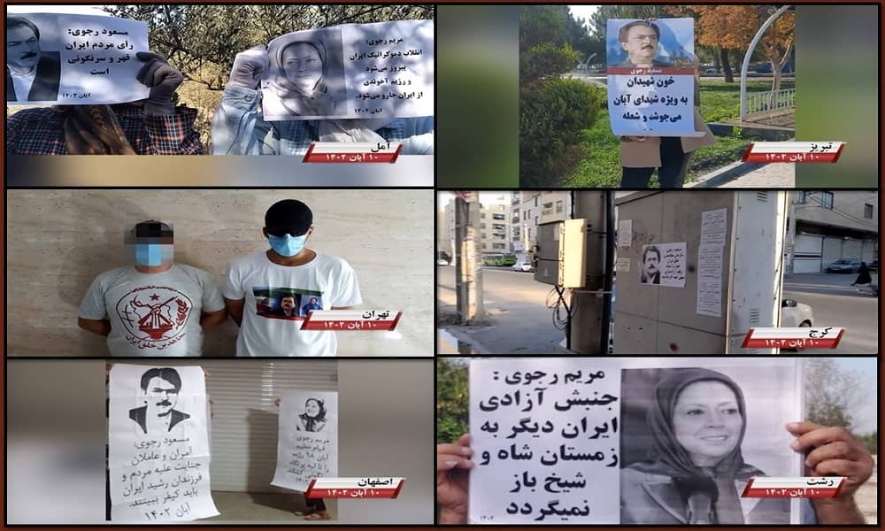 Brave PMOI Resistance Units continue their activities across Iran as the mullahs' regime tries to leverage the war in the region divert attention from the people's needs and their calls for regime change.