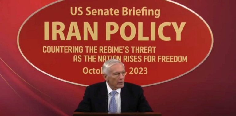 Retired General Wesley Clark, the former Supreme Allied Commander of US forces in Europe, spoke out against the terrorist regime in Iran at a Senate briefing in Washington, D.C., held on October 16. He strongly highlighted the regime's role in fueling regional instability and backing terrorist activities.
