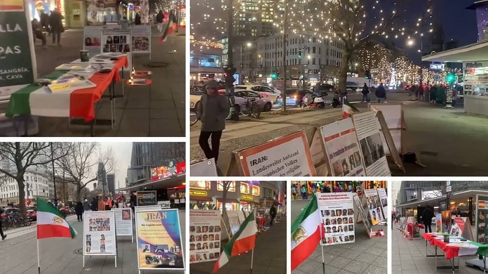 December 23, 2023: On the Eve of Christmas, freedom-loving Iranians and supporters of the People’s Mojahedin Organization of Iran (PMOI/MEK) attended a prayer ceremony at a church in Berlin, displaying pics of the martyrs of the Iranian Revolution.