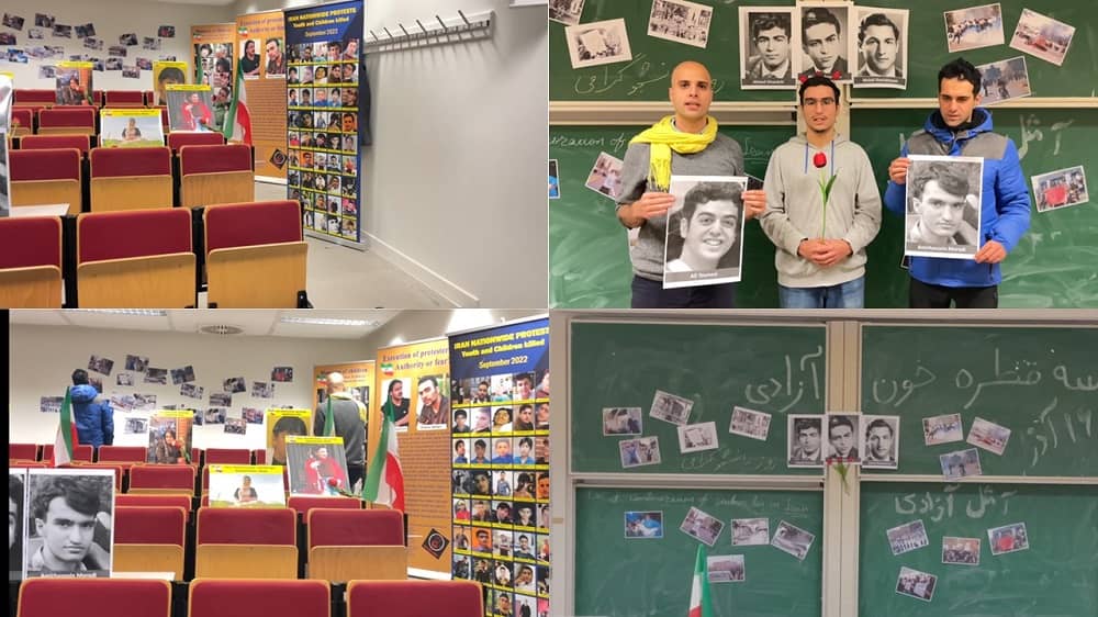Exhibition of the Iranian Youth and Democratic Students Association in Belgium on the Occasion of Student's Day