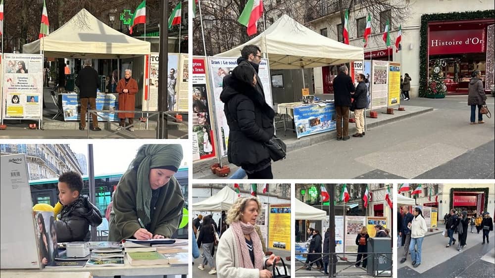 MEK Supporters Organize Exhibition in Paris to Express Solidarity With Iran Revolution, December 26-27, 2023