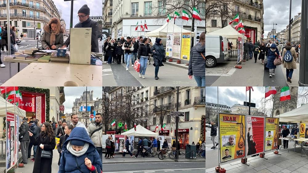 MEK Supporters Organize Exhibition in Paris to Express Solidarity With the Iran Revolution, December 28, 2023
