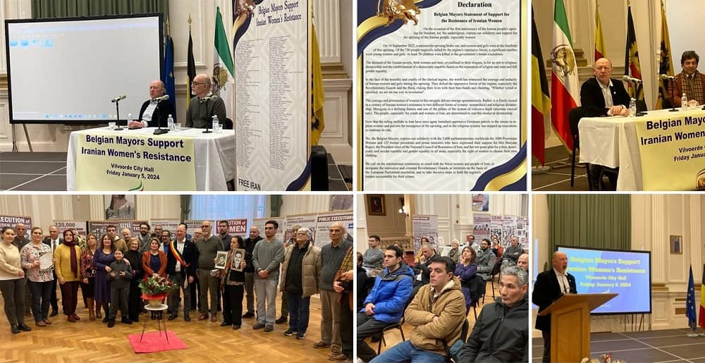 On Friday, January 5, 2024, at the town hall in Vilvoorde, Flemish Brabant, the non-profit organization Culture, Art, and Human Rights announced that one hundred and sixty-five Belgian municipalities have pledged their support for the Iranian resistance.