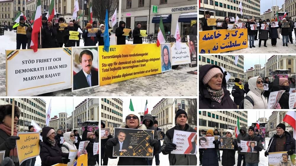 MEK Supporters Rally in Gothenburg Marks Anniversary of Massoud Rajavi’s 1979 Release and Supports the Iranian Revolution