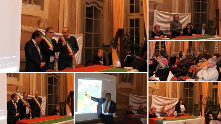 Italy, January 2024: A meeting in support of the Iranian people's resistance for freedom and a democratic republic was held in the City Hall of Costigliole delle Saluzzo in the Piedmont region, in collaboration with the Municipality of Busca from the Cuneo governorate. In this gathering, mayors and officials from the mentioned cities delivered speeches, expressing their support for the people's struggle and resistance in Iran.