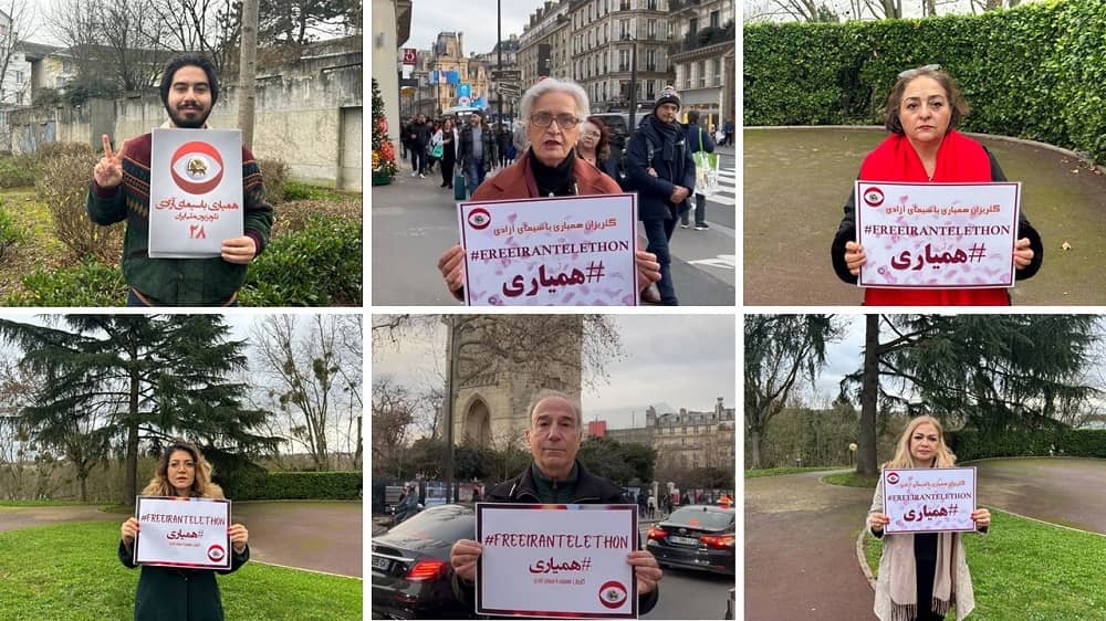 Paris, France: MEK Supporters Expressed Their Support of the 28th #FreeIranTelethon