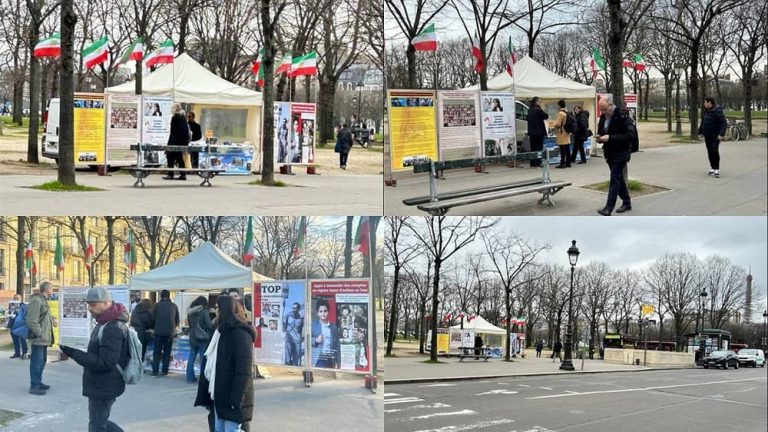 On January 30, 2024, in Paris, France, advocates for freedom in Iran and supporters of the People’s Mojahedin Organization of Iran (PMOI/MEK) collaborated to organize an exhibition, demonstrating their solidarity with the Iranian Revolution.