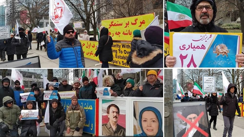 Toronto, January 6, 2024: MEK Supporters Organize Rally in Solidarity With the Iran Revolution, Supporting #FreeIranTelethon