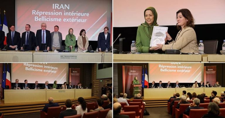 On Tuesday, January 30, 2024, at the invitation of the Committee on Iranian Democracy in the French Parliament, Mrs. Maryam Rajavi, the President-elect of the National Council of Resistance Of Iran (NCRI) attended the session in the Victor Hugo Hall of the National Assembly of France and addressed a gathering of parliamentarians and political figures.