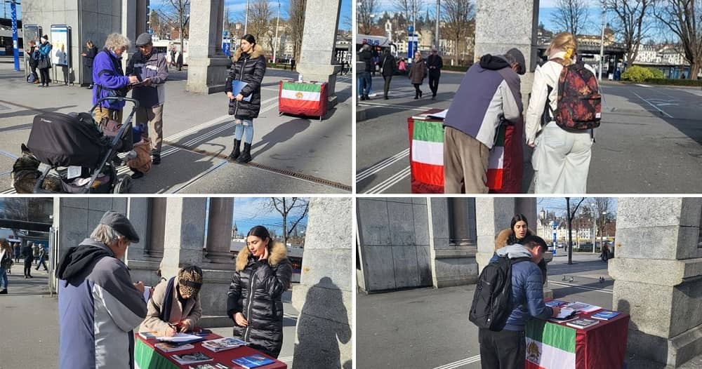 ucerne, Switzerland: MEK Supporters Exhibition in Solidarity With the Iran Revolution