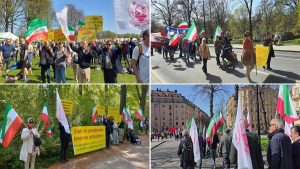 May 1, 2024: Freedom-loving Iranians and supporters of the People’s Mojahedin Organization of Iran (PMOI/MEK) in Copenhagen and Stockholm rallied on the Occasion of International Workers Day.