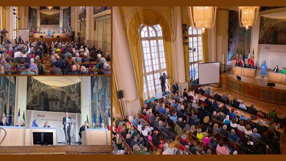 Mrs. Maryam Rajavi, the President-elect of the National Council of Resistance of Iran (NCRI), delivered a powerful speech at a conference held at the Municipality of the 5th District of Paris on April 30, 2024. The event was organized in solidarity with the Iranian Resistance movement and took place on the eve of International Workers' Day.