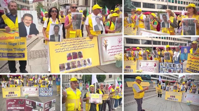 Iranians in Gothenburg rally against executions in Iran, honoring MEK members recently executed by the regime.