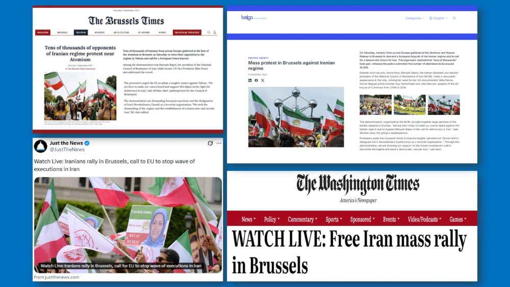 Global Media Highlights ‘Free Iran’ Rally in Brussels on MEK’s 60th Anniversary