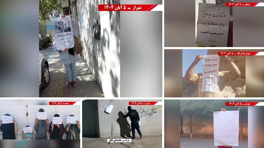 Iran - October 2025: PMOI Resistance Units celebrate Cyrus the Great Day